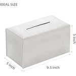 boîte mouchoirs simili cuir moderne blanc salon nuit vanity organizer support comptoir rembourrage hygiène