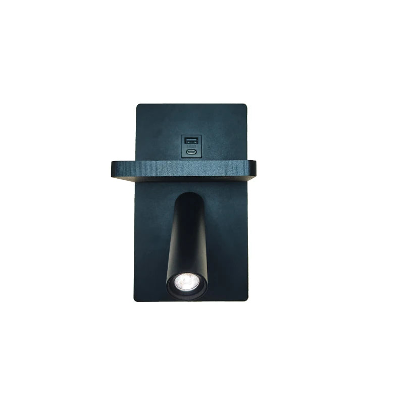 lampe murale moderne recharge sans fil prise usb chambre salon étude cuisine