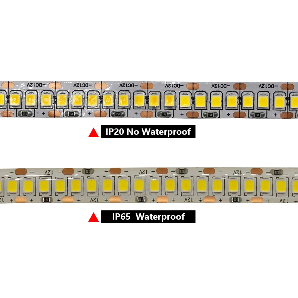 ruban led 12v 60leds blanc moderne adhésif 5m non étanche