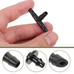 connecteurs arrosage gouttelettes noir adhésifs plastique robustes jardin pot fleurs 47mm