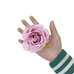 Décoration murale artificielle roses soie classique blanc rose violet romantique