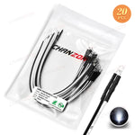LED prébranchées multicolores clignotantes 12V noir rouge blanc vert bleu jaune transparent moderne
