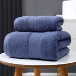 serviette bain coton rayures horizontales absorbante séchage rapide grande maison sport