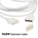 câble extension alimentation led rgbw broches broches dc 12v noir blanc