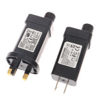 transformateur électrique 24v 6w led noir moderne prise secteur adaptateur commutateur ip44 étanche