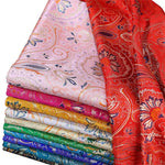 tissu brocart floral rose clair rouge vert bleu fleurs classique 100 polyester 75cm DIY