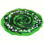 tapis vert moderne imperméable polyester spirale points intérieur salon chambre voyage