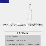 suspension lumineuse moderne doré blanc boules métalliques sphères translucides câble fixé nordique éclairage intérieur