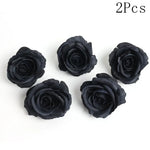 fleurs artificielles noires roses pivoines classiques intérieures décoration anniversaire baby shower événements