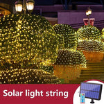 guirlande lumineuse solaire 3m 2m filet maille blanc chaud moderne télécommande étanche ip65 led