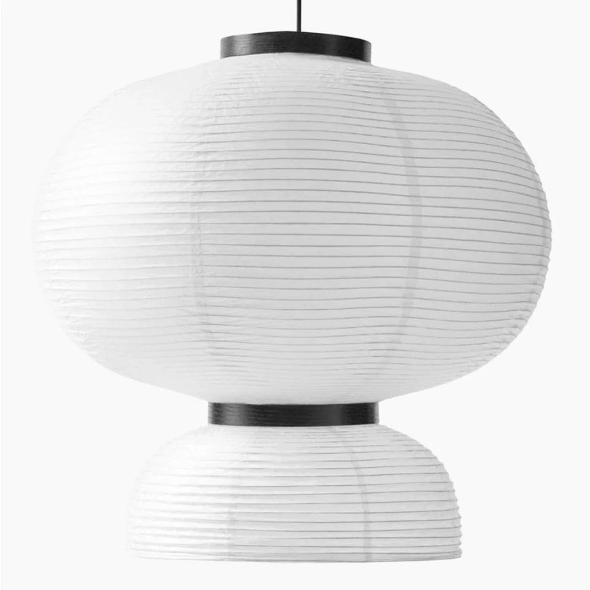 suspension moderne papier rayures horizontales blanc noir 2000 82000 lumens pendentif câble fixé
