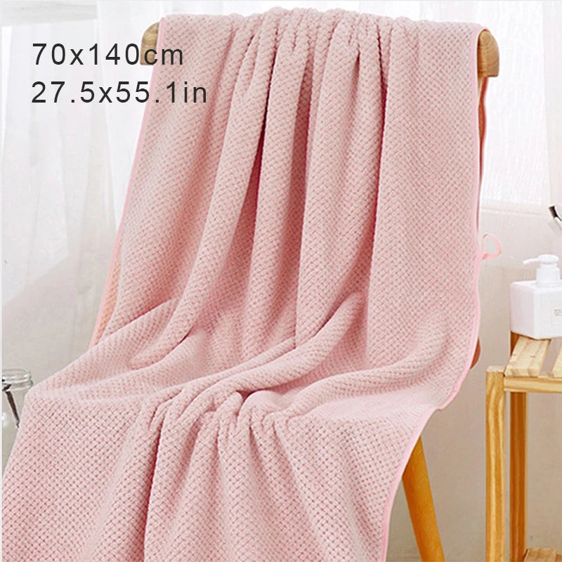 serviettes bain coton microfibre rapide séchage blanc rose gris bleu moderne