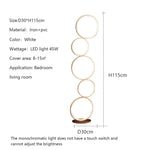 lampe sol moderne blanc circulaire relief minimaliste interrupteur tactile 2000 82000lm