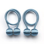 boucles rideaux moderne aimant puissant tissé opacité bleu rose marron attachement chambre salon cuisine