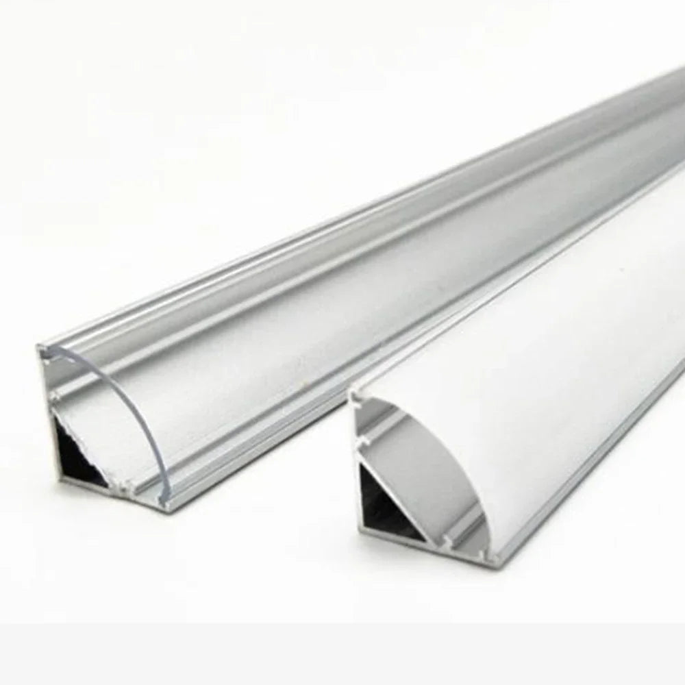 Profil aluminium ruban LED couvercle laiteux