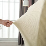 housse tête lit élastique protège tête lit moderne textile tissé couleur unie