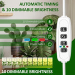 lampe led plante réglable télécommande support flexible hauteur ajustable base détachable modernes minimalistes