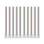 connecteurs led bande broches blanc rouge noir 8mm 10mm adhésifs modernes 20 pièces
