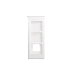 organisateur mural blanc transparent sèche cheveux boucleur fer lisser coiffeur rangement minimaliste multiple