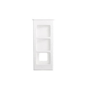 organisateur mural blanc transparent sèche cheveux boucleur fer lisser coiffeur rangement minimaliste multiple