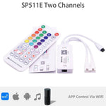 contrôleur led wifi bluetooth musique chargeur puissance 524v ws2812 ws2811 pixels blanc moderne