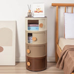 table nuit meuble moderne rose minimaliste tiroirs transparents chambre coucher