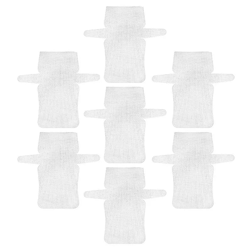 tapis couture blanc maille fine pratique adhésif réutilisable toile broderie