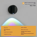 lampe led rechargeable aimantée projecteur mural blanc moderne interrupteur tactile charge usb type chambre