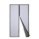 rideau porte noir moderne maille fine velcro clous intérieur chambre isolation 90cm 210cm
