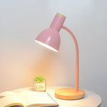 lampe table bois fer pliable nordique moderne lecture salon chambre