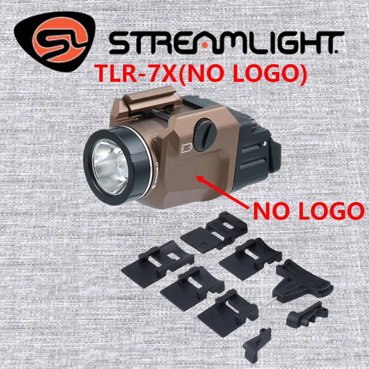 lampe torche tactique led noir mat compact tringle glock scout momentané constant stroboscope