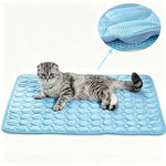 tapis rafraîchissant soie glacée antidérapant respirant lavable coussin été dissipateur chaleur usage niche chiens