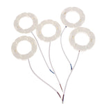 anneaux fixation blancs ampoules led cfl câbles bleus noirs modernes