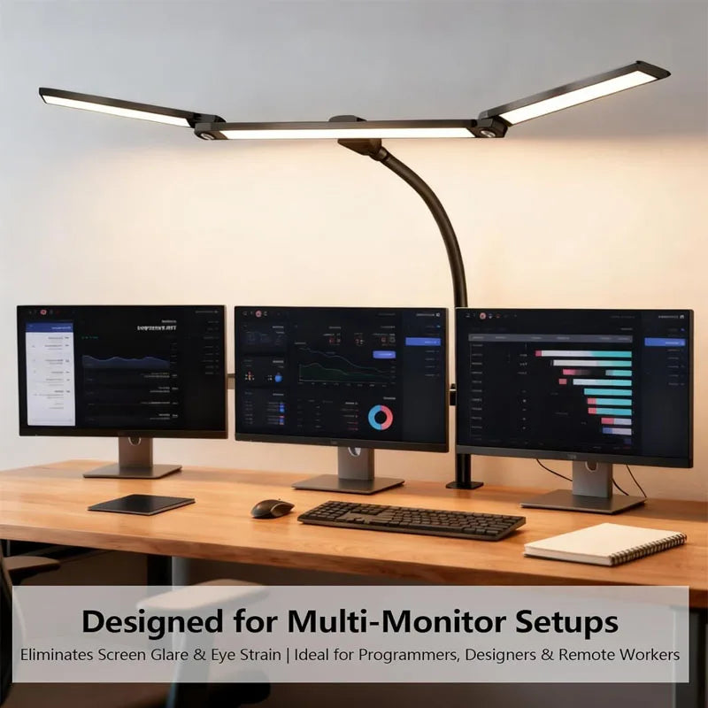 lampe led flexible noir moderne pince réglable étude lecture