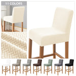 housse chaise haute tissu géométrique moderne gris noir beige marron clairversible élastique occasionnelle restaurant