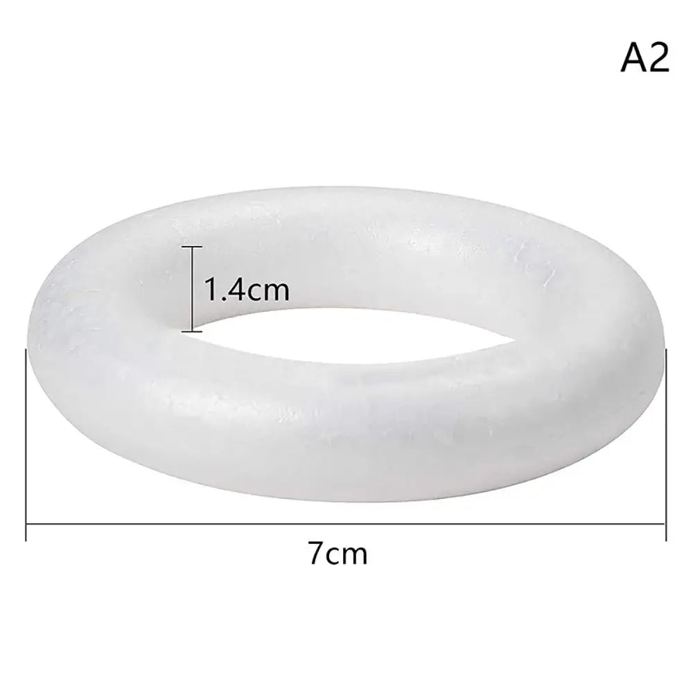 anneau mousse polystyrène blanc durable décoration mariage 10cm 12cm 15cm 20cm 5cm 7cm 8cm