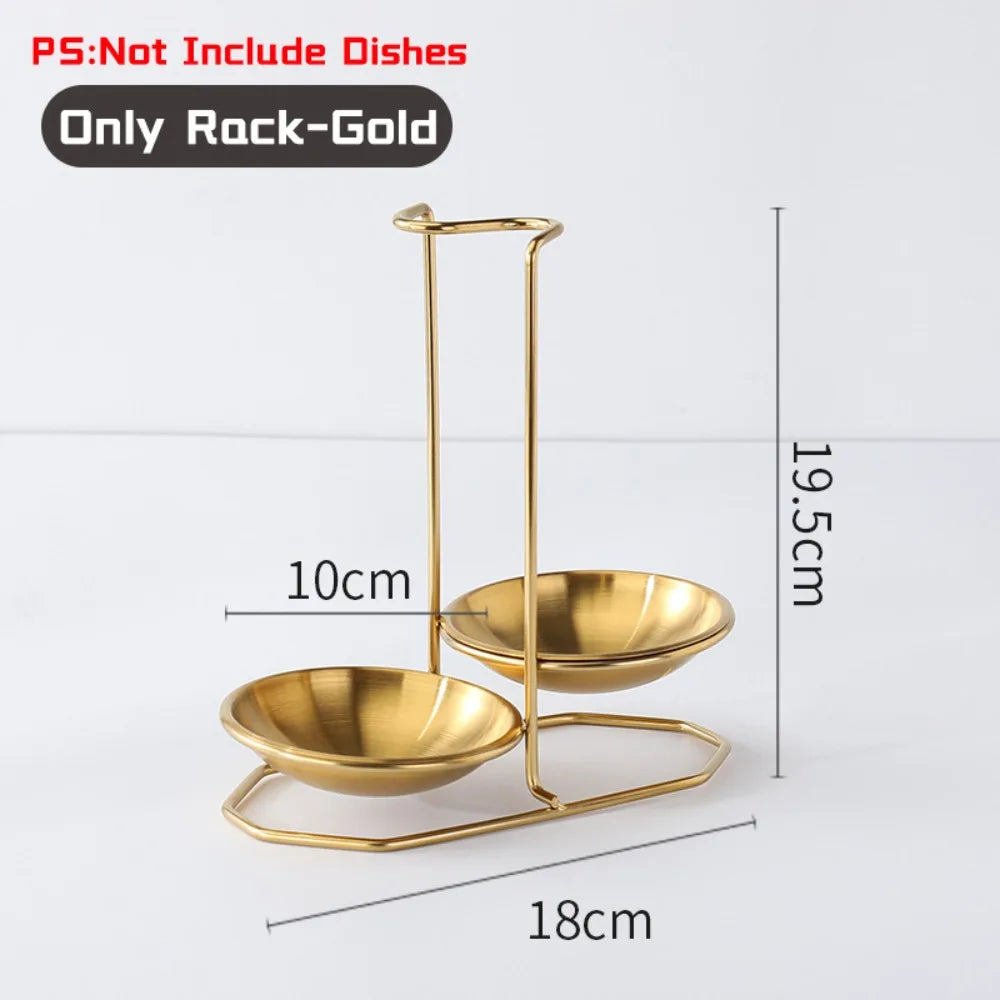 support cuillères bols argent or moderne fixation clips cuisine accessoires rangement vertical minimaliste