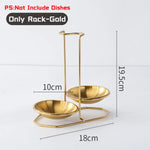 support cuillères bols argent or moderne fixation clips cuisine accessoires rangement vertical minimaliste