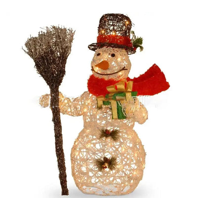 Panneau acrylique LED bonhomme de neige décoration extérieur Noël