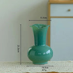 vase verre opaque moderne fleurs artificielles décoration table salon maison