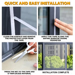 filet anti moustiques adhésif fenêtre blanc translucide maille fine modernerollable sans perçage easy install