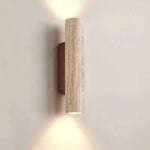 applique murale moderne pierre beige clair veines minimaliste éclairage led chambre salon