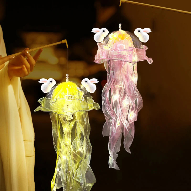 méduses lumineuses multicolores transparentes modernes guirlande lumineuse décoration chambre événement festive