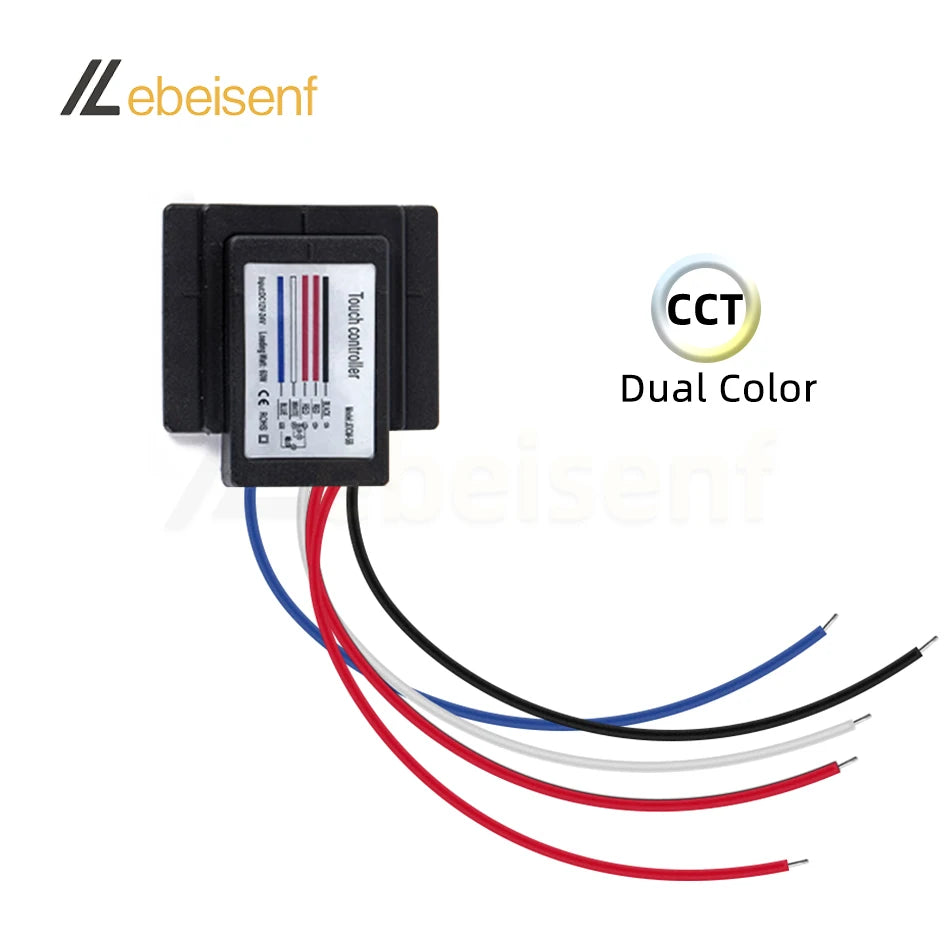 contrôleur tactile led noir petite taille on off dimmable moderne minimaliste cct dual color