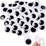 yeux plastique blancs noirs adhésifs décoratifs réfrigérateur diy scrapbooking enfants