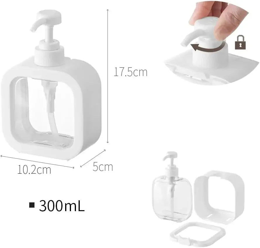 distributeur savon liquide rose personnages animés transparent moderne 300ml rechargeable