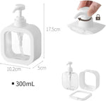 distributeur savon liquide rose personnages animés transparent moderne 300ml rechargeable
