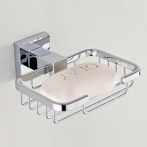 accessoires salle bain chrome moderne barre serviettes porte papier rangement brosses dents contemporain fixations