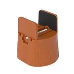 supports table modernes vis ajustables marron striés opaques 82mm 73mm 52mm