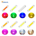 lampe led 60x15mm blanc orange rose vert bleu rouge moderne 2w 12v